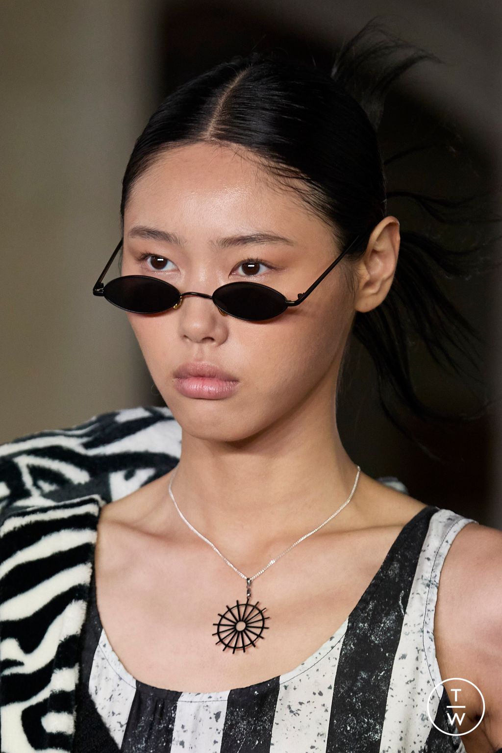 Fashion Week London Spring/Summer 2024 look 14 from the EDWARD CRUTCHLEY collection womenswear accessories