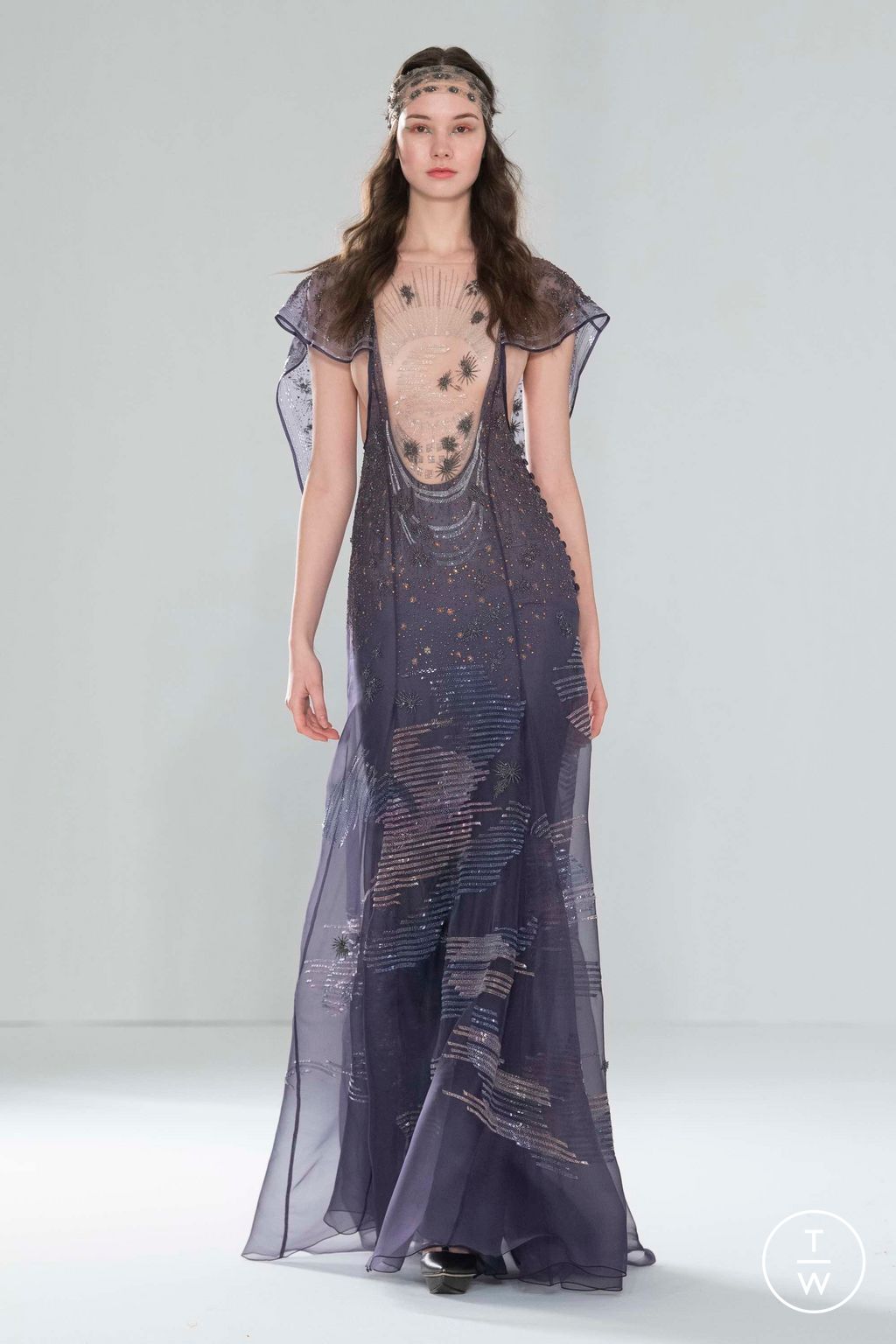 Fashion Week Paris Spring/Summer 2023 look 24 from the Julien Fournié collection 高级定制