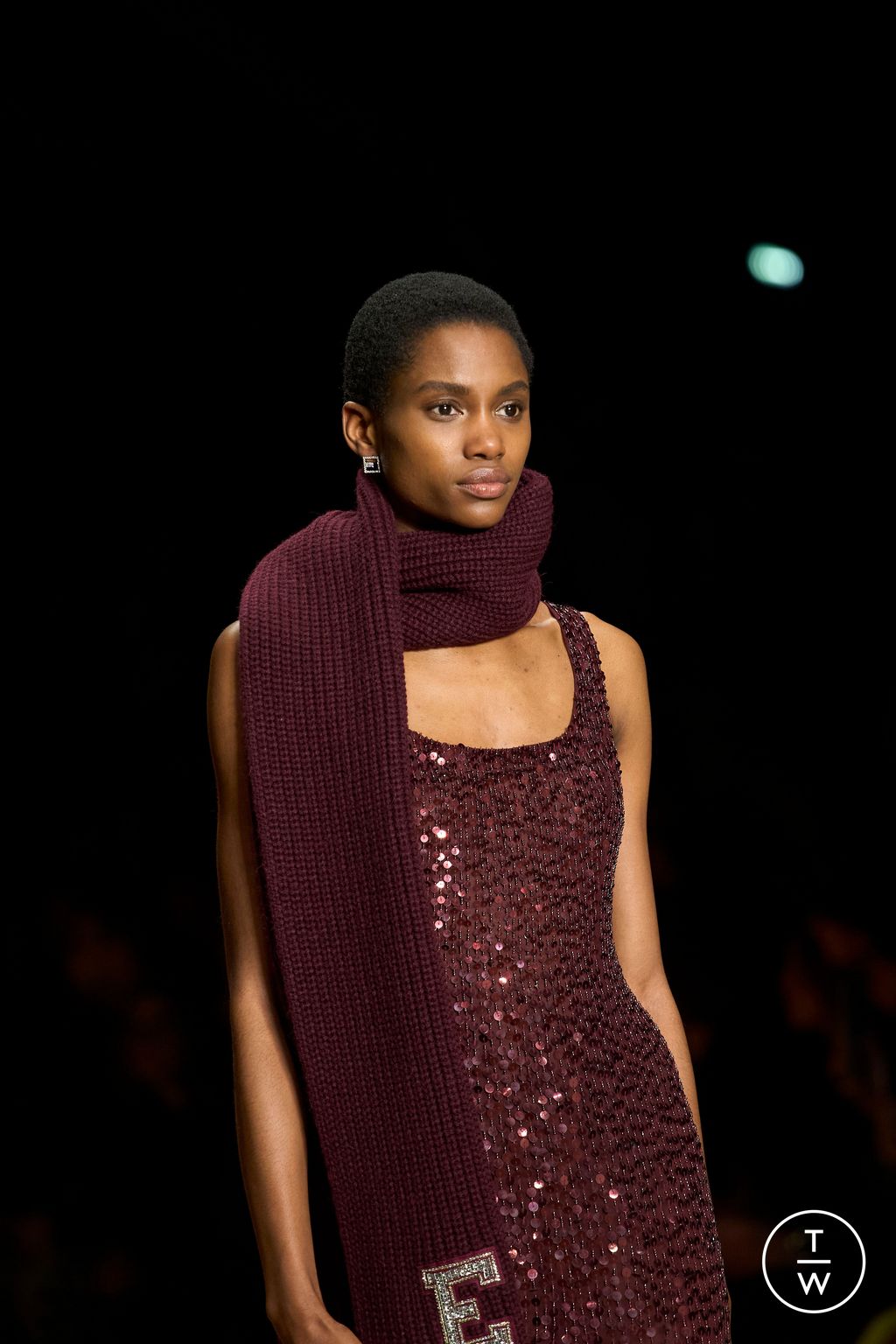 Fashion Week Milan Fall/Winter 2024 look 30 from the Elisabetta Franchi collection 女装配饰