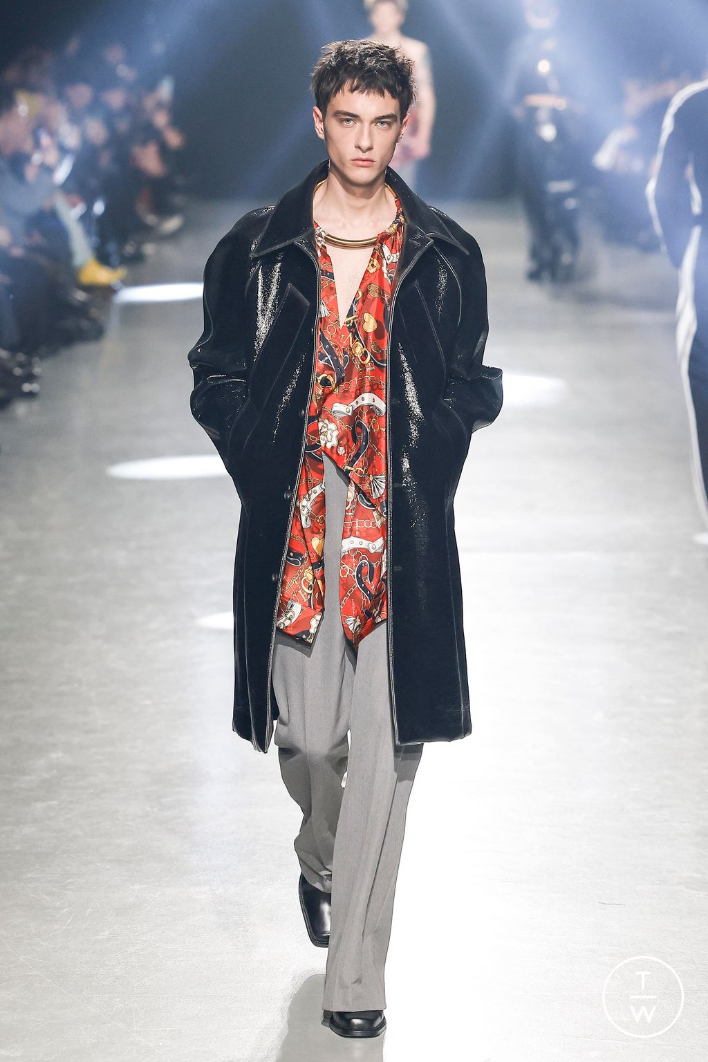 Fashion Week Paris Fall/Winter 2024 look 10 from the EGONlab collection 男装