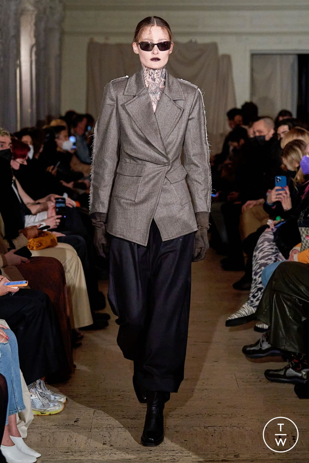 Fashion Week New York Fall/Winter 2022 look 7 from the Elena Velez collection 女装