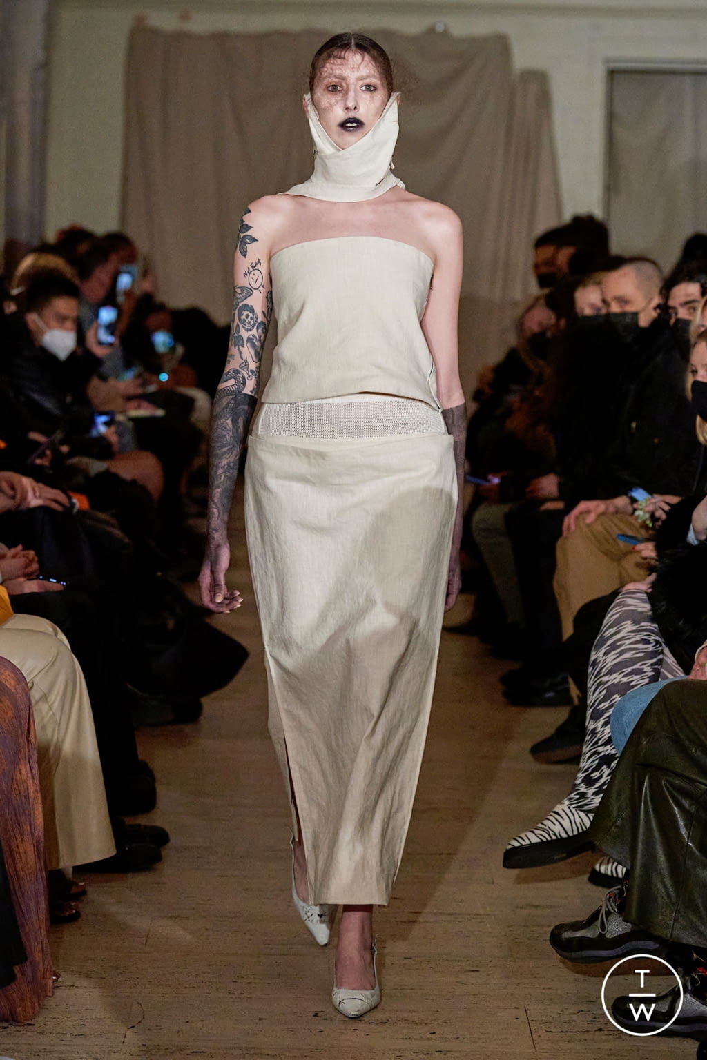 Fashion Week New York Fall/Winter 2022 look 9 de la collection Elena Velez womenswear