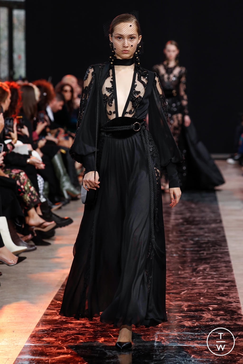 Fashion Week Paris Fall/Winter 2020 look 42 from the Elie Saab collection womenswear