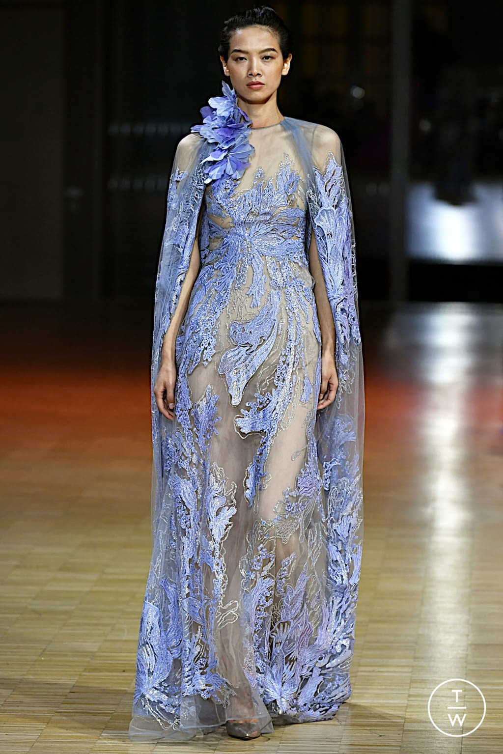 Fashion Week Paris Spring/Summer 2022 look 27 from the Elie Saab collection couture