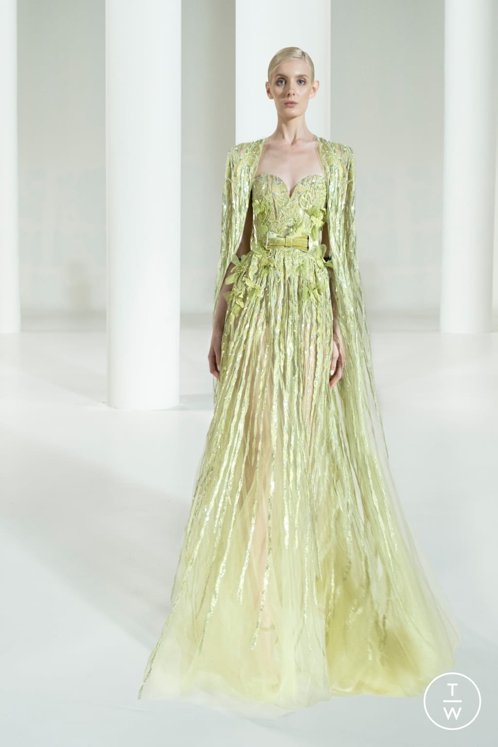 Fashion Week Paris Fall/Winter 2021 look 41 from the Elie Saab collection couture