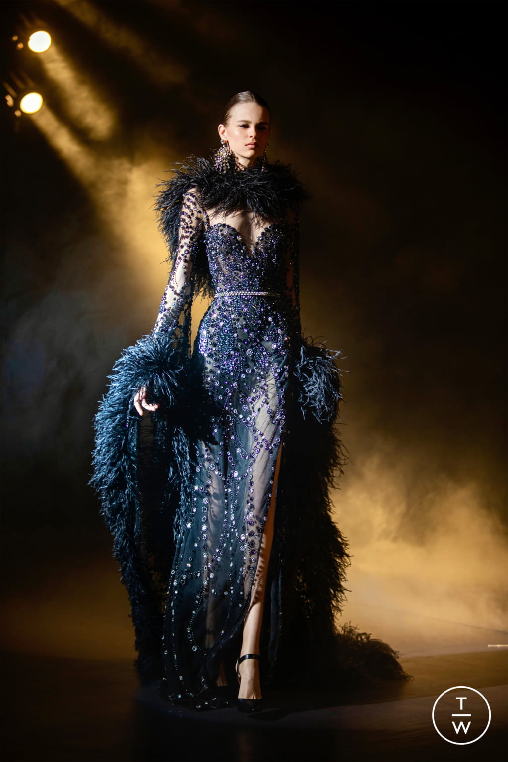 Fashion Week Paris Spring/Summer 2021 look 8 from the Elie Saab collection couture
