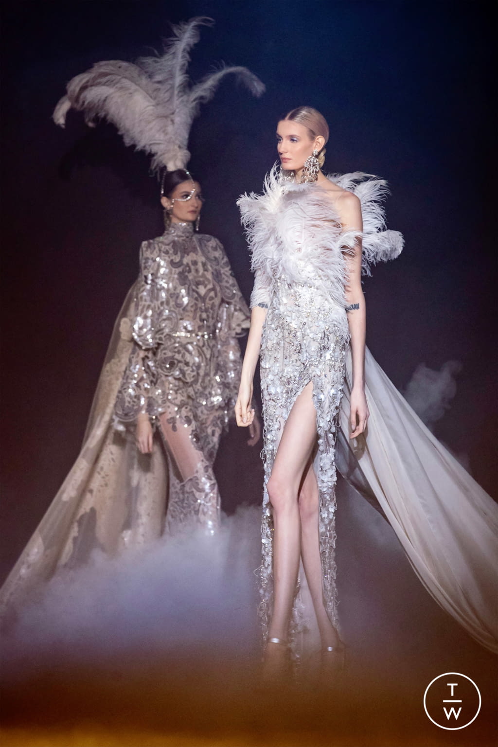 Fashion Week Paris Spring/Summer 2021 look 12 from the Elie Saab collection 高级定制