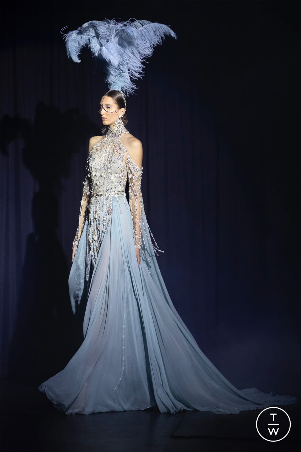 Fashion Week Paris Spring/Summer 2021 look 30 from the Elie Saab collection couture
