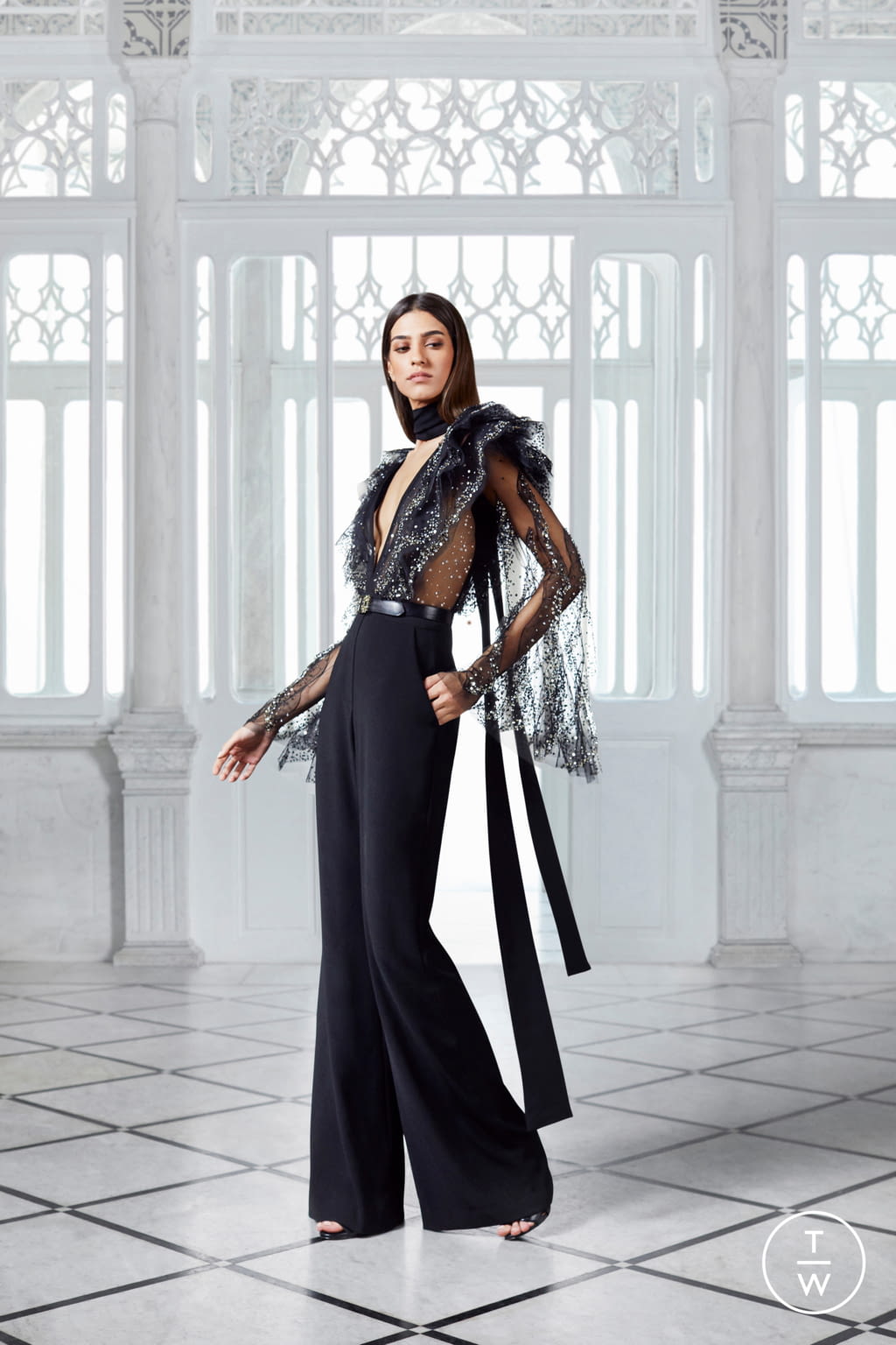 Fashion Week Paris Pre-Fall 2021 look 27 from the Elie Saab collection womenswear