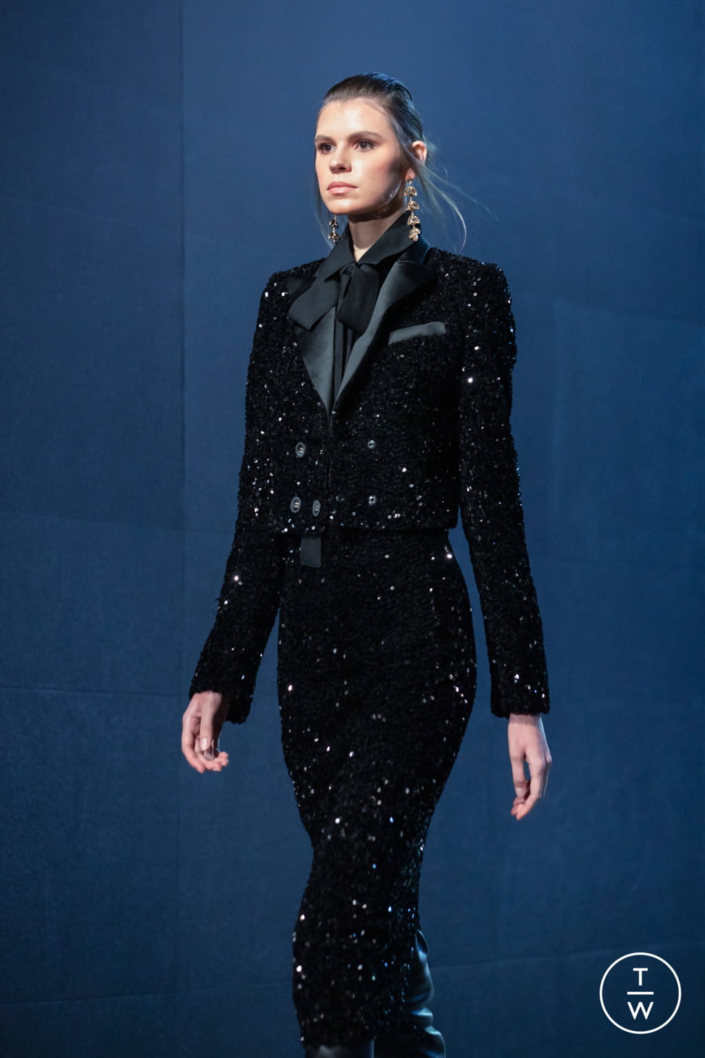 Fashion Week Paris Fall/Winter 2021 look 58 from the Elie Saab collection womenswear