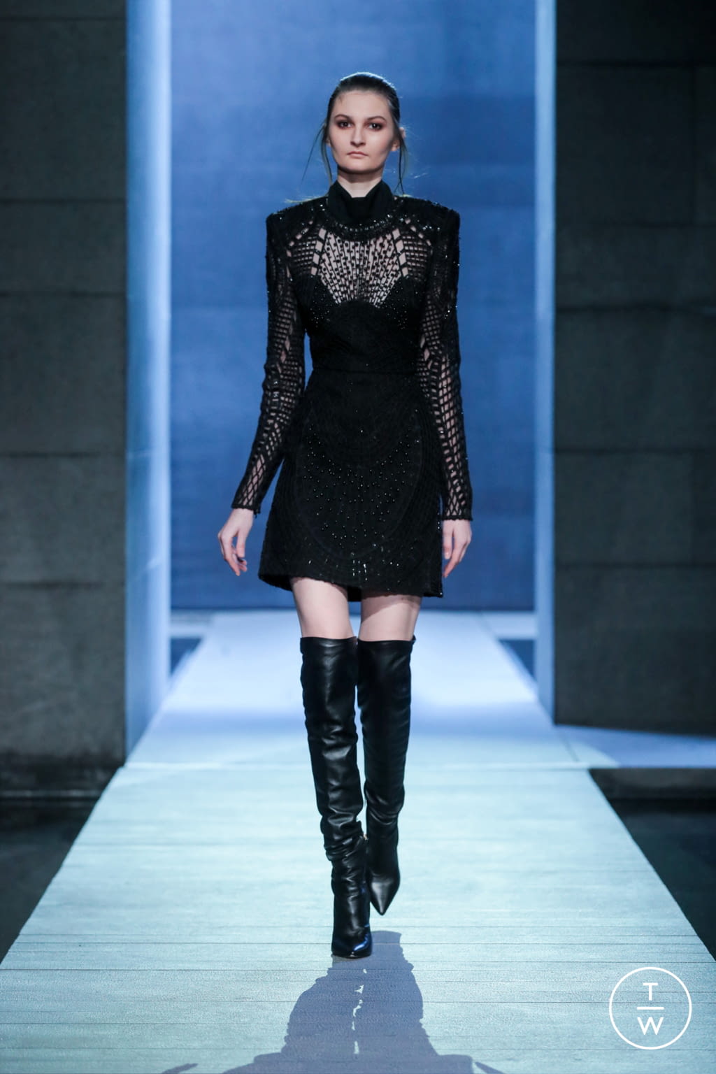 Fashion Week Paris Fall/Winter 2021 look 66 from the Elie Saab collection womenswear