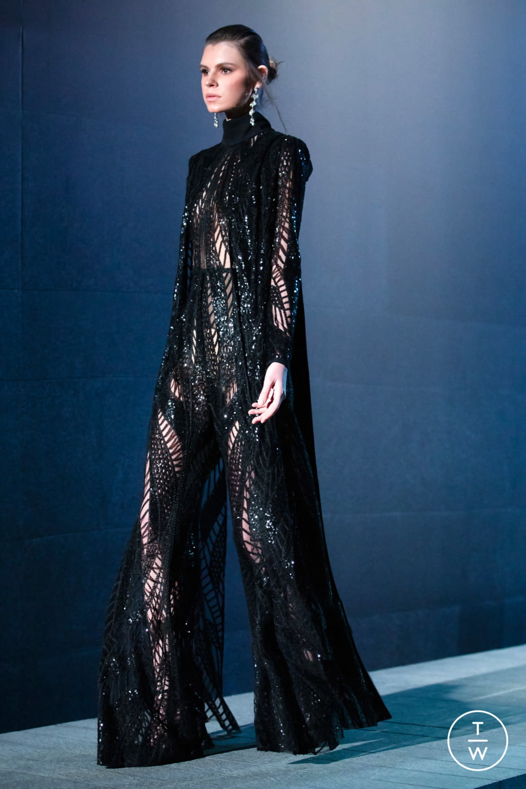 Fashion Week Paris Fall/Winter 2021 look 69 from the Elie Saab collection womenswear