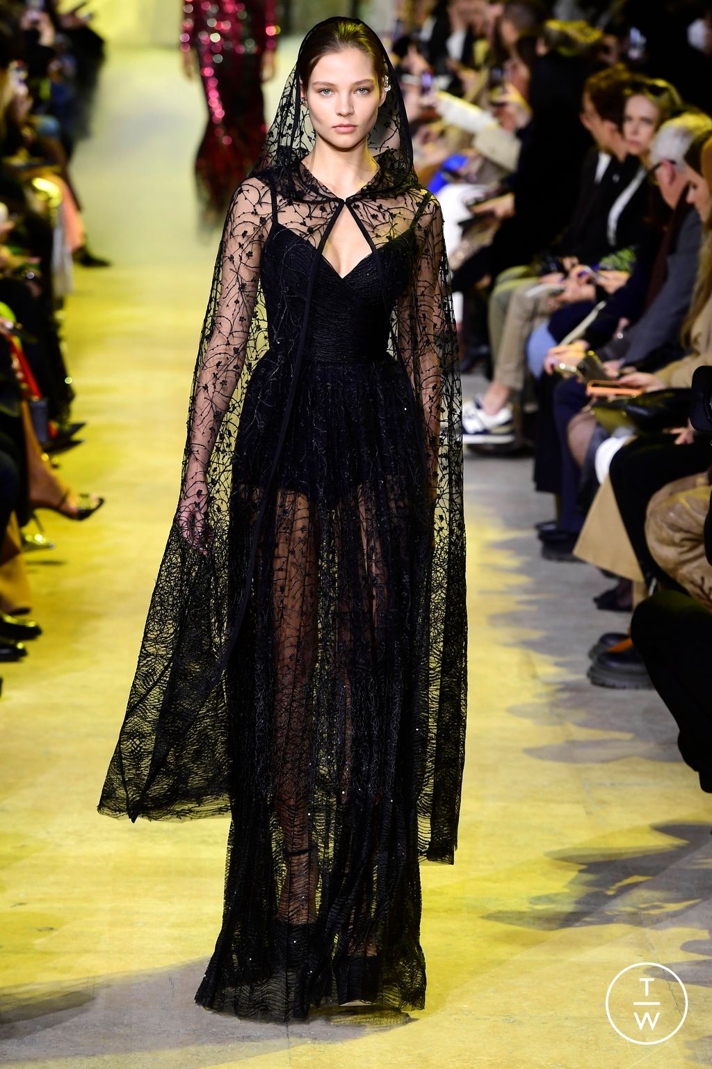 Fashion Week Paris Fall/Winter 2023 look 60 from the Elie Saab collection 女装