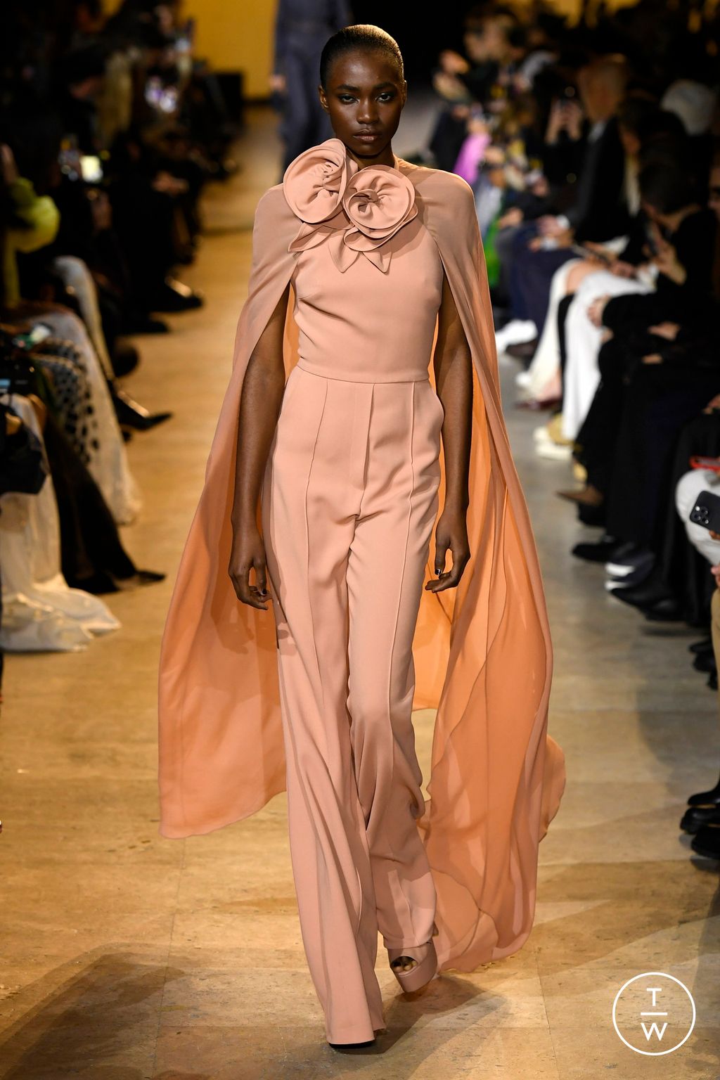 Fashion Week Paris Fall/Winter 2024 look 12 de la collection Elie Saab womenswear