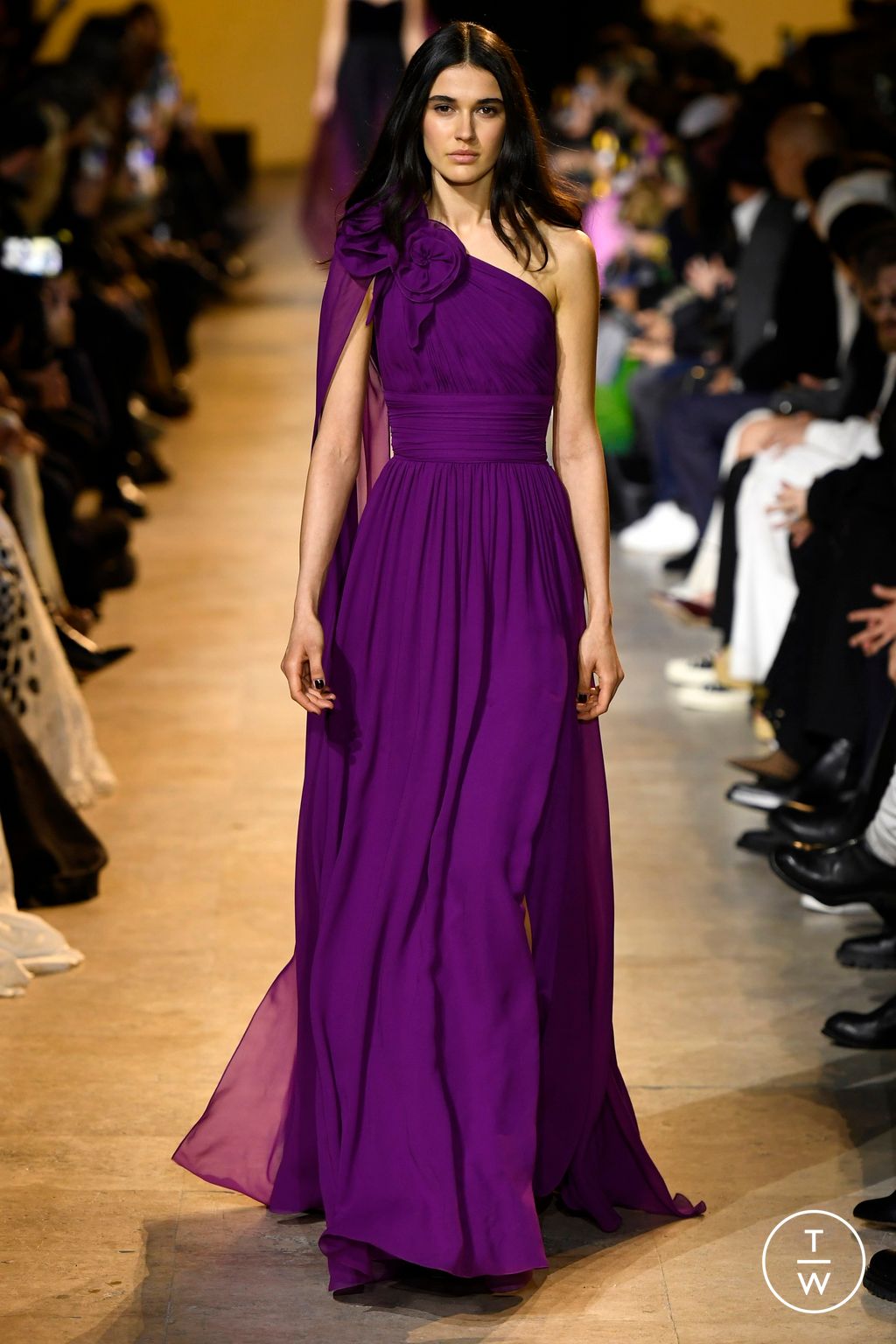 Fashion Week Paris Fall/Winter 2024 look 43 from the Elie Saab collection 女装