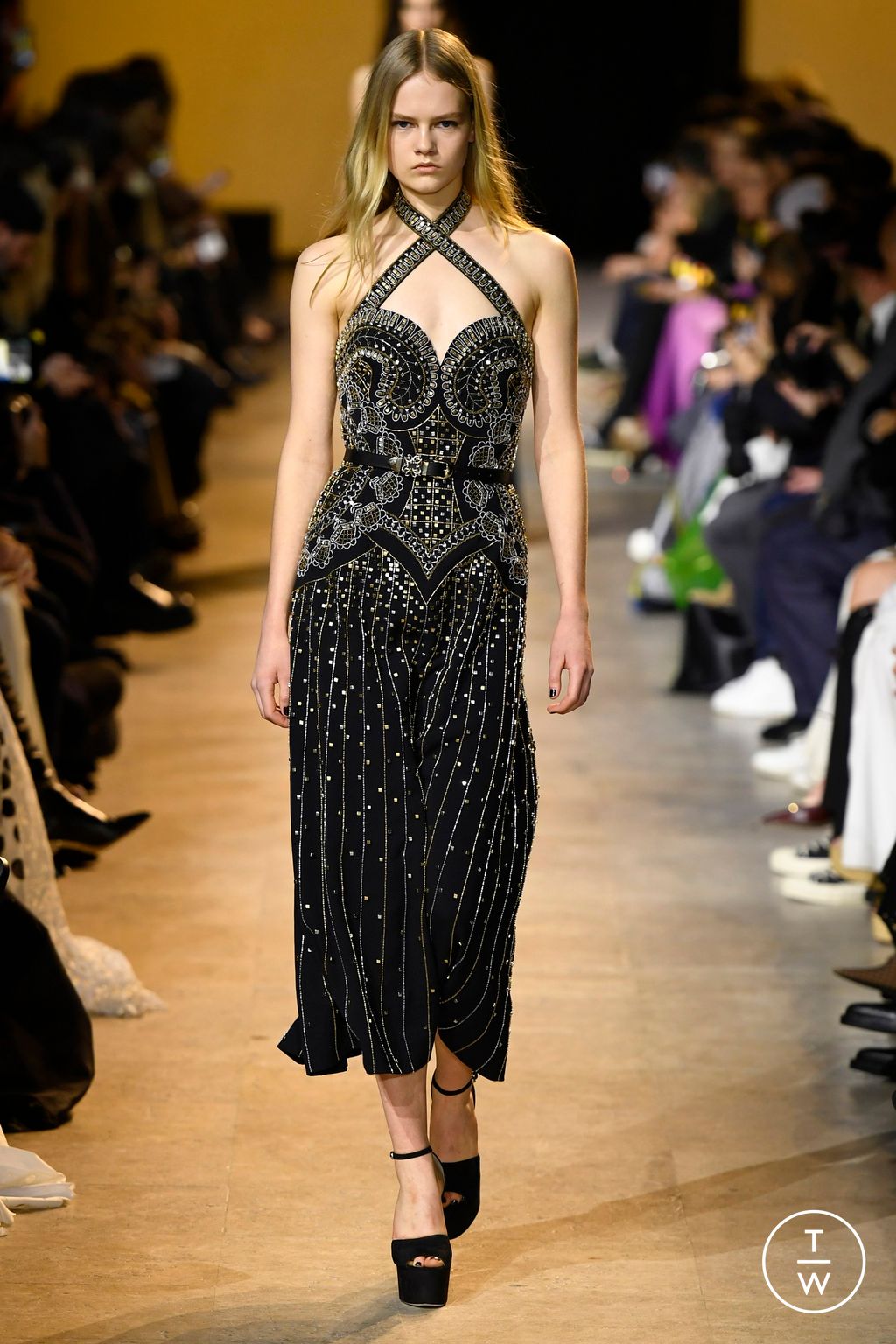 Fashion Week Paris Fall/Winter 2024 look 58 from the Elie Saab collection womenswear