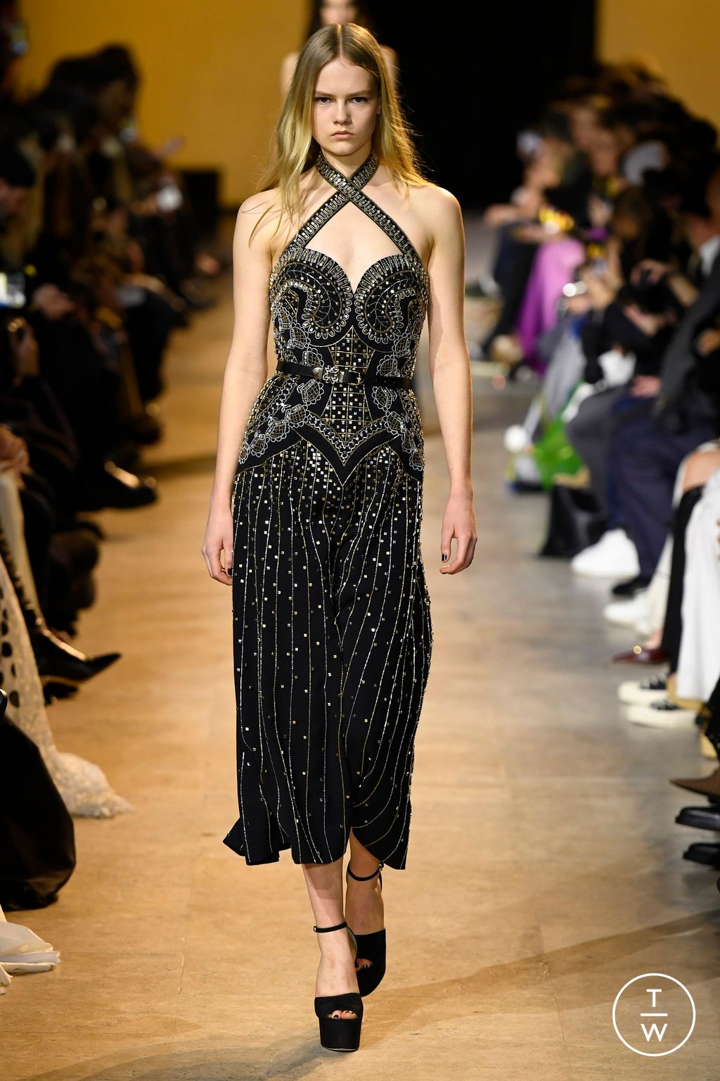 Fashion Week Paris Fall/Winter 2024 look 58 from the Elie Saab collection 女装