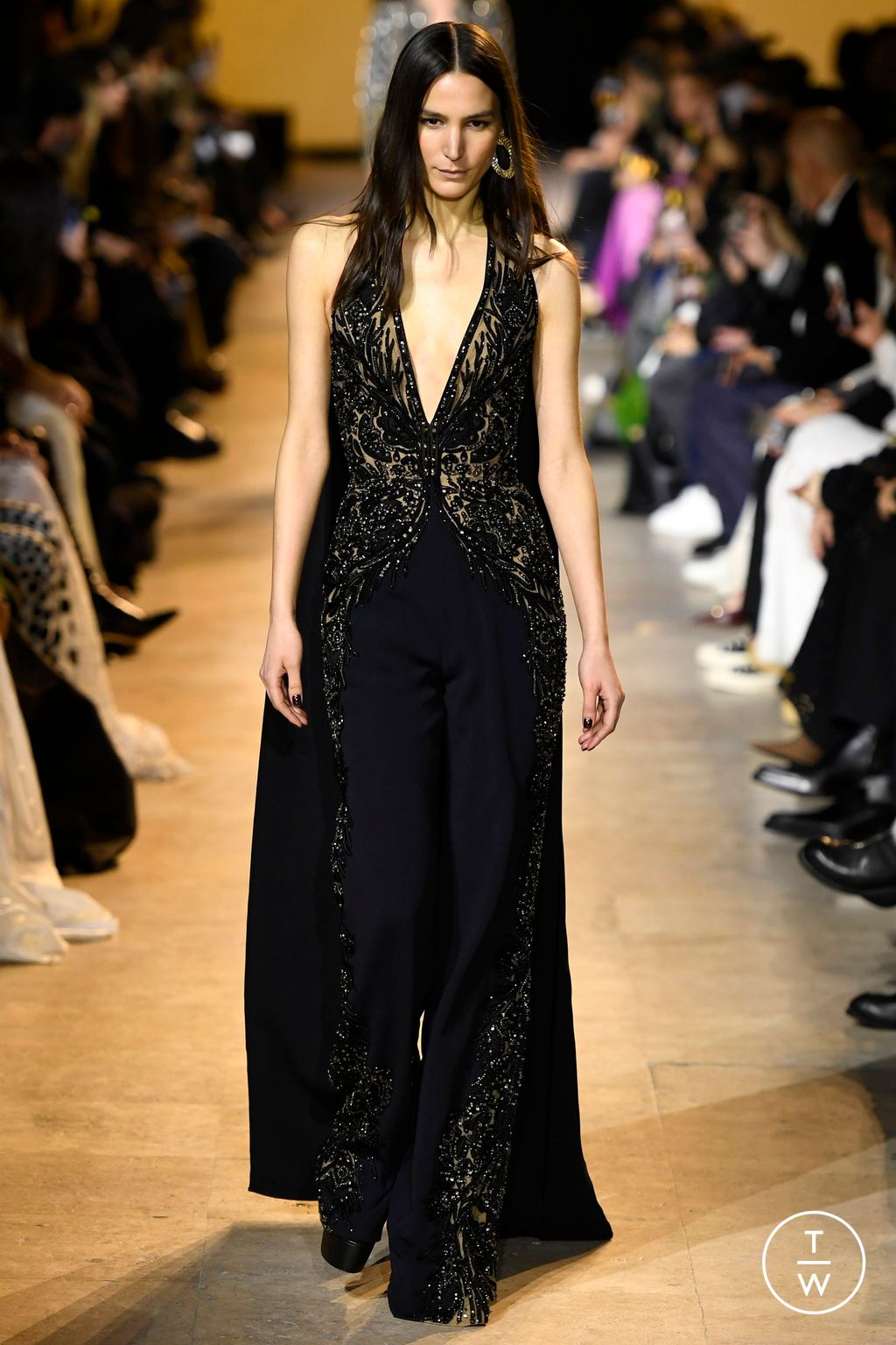 Fashion Week Paris Fall/Winter 2024 look 59 from the Elie Saab collection womenswear
