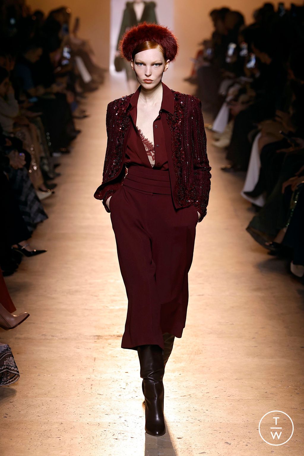 Fashion Week Paris Fall/Winter 2025 look 34 from the Elie Saab collection womenswear