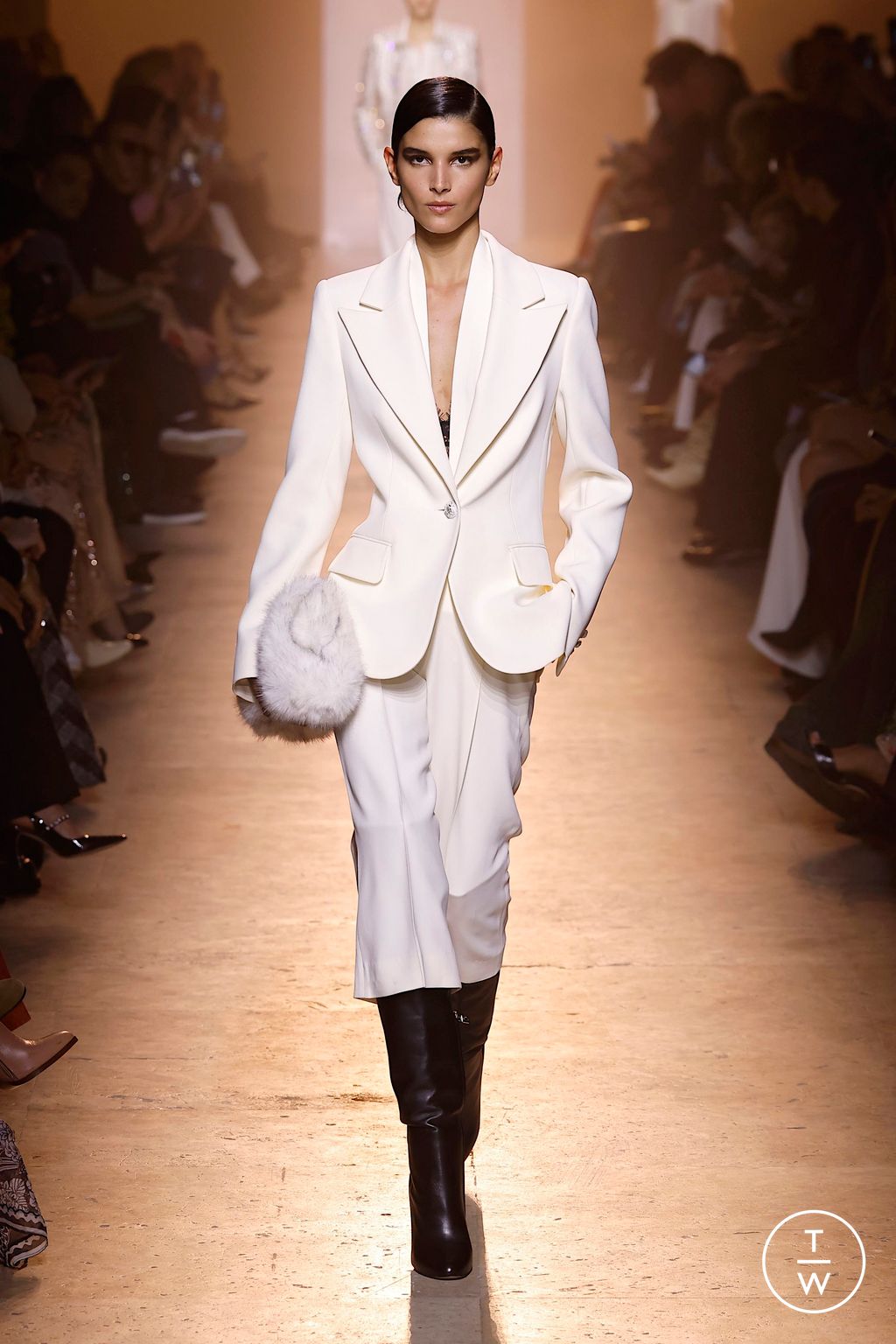 Fashion Week Paris Fall/Winter 2025 look 54 from the Elie Saab collection womenswear