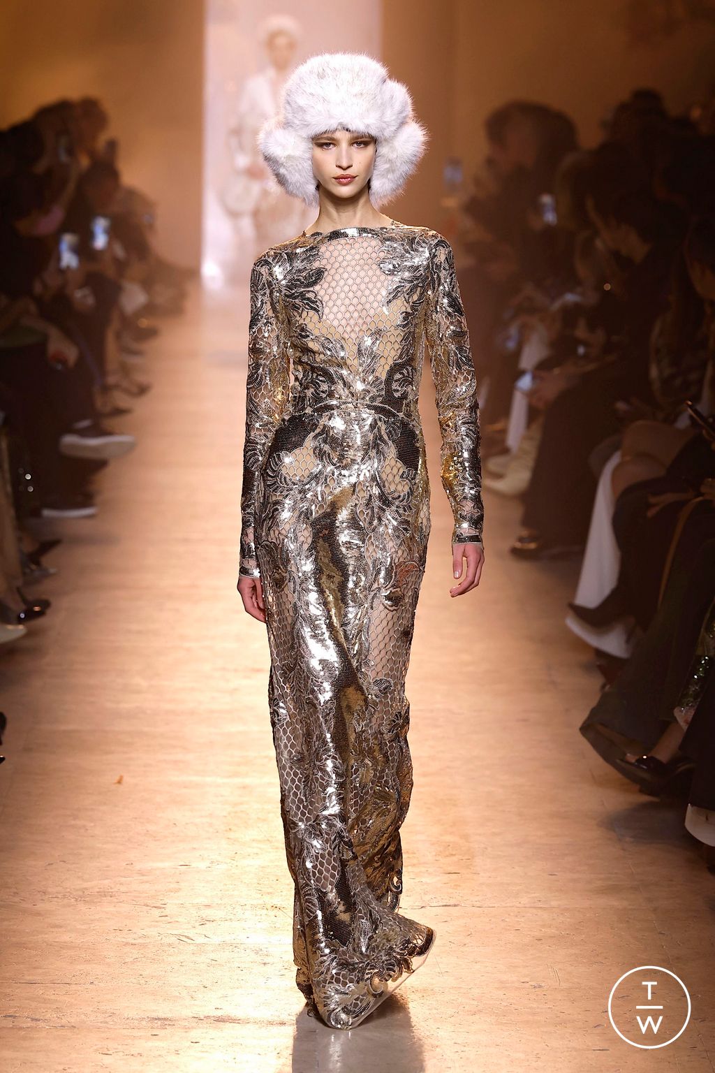 Fashion Week Paris Fall/Winter 2025 look 59 from the Elie Saab collection womenswear