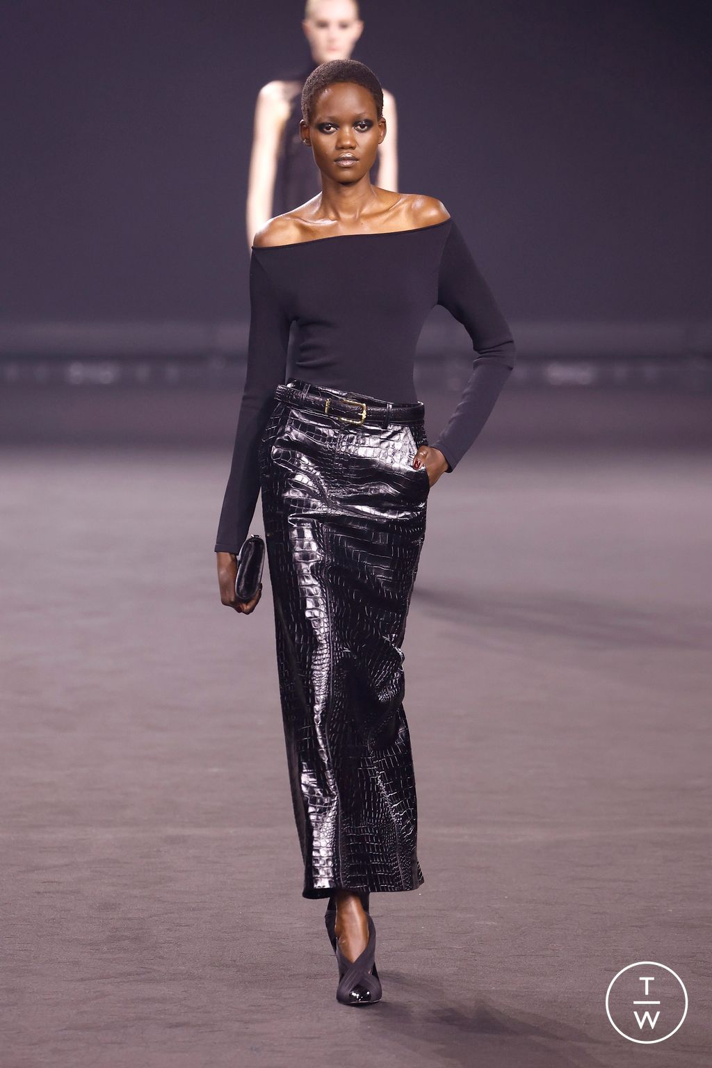 Fashion Week Paris Fall/Winter 2026 look 3 from the Elie Saab collection womenswear