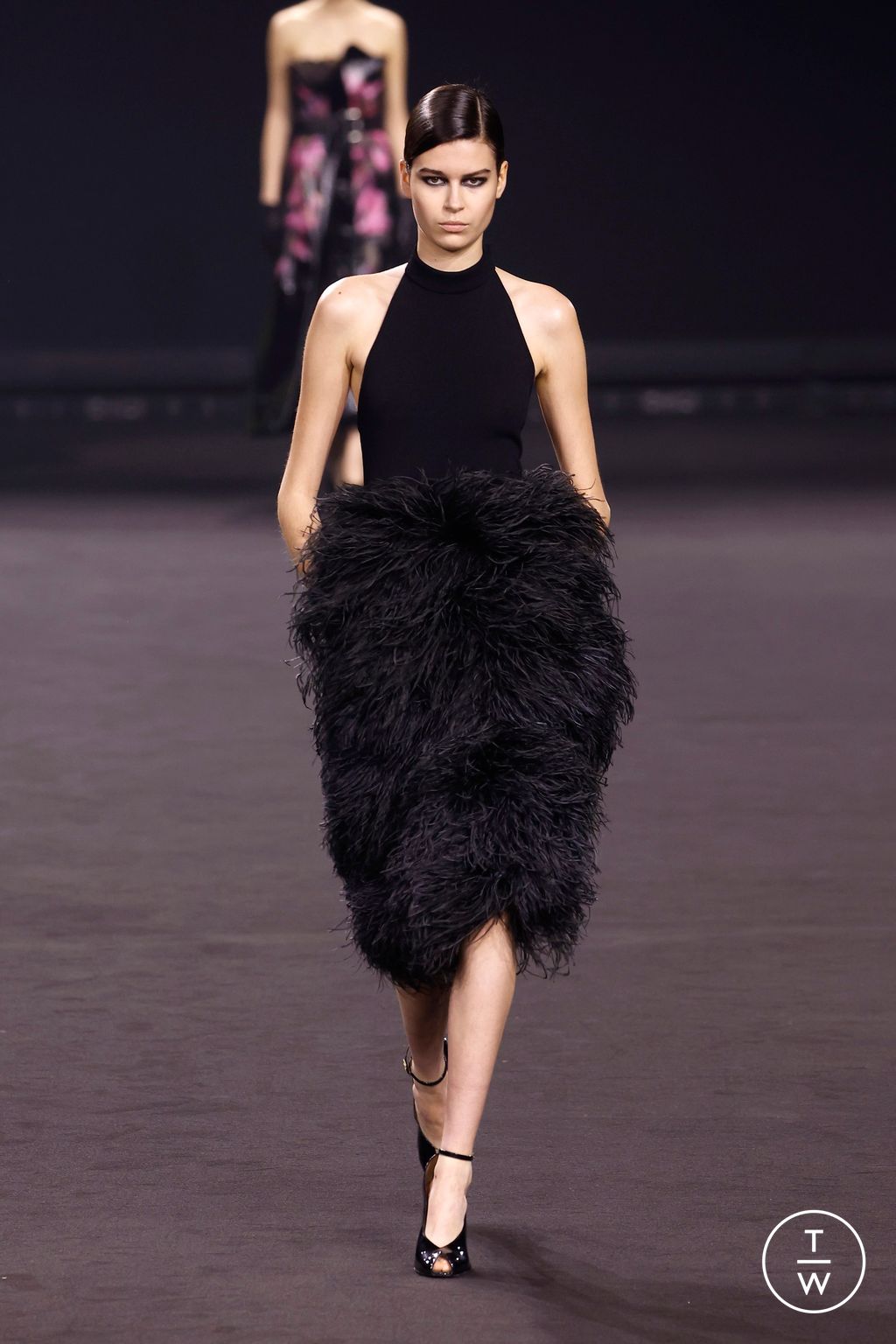 Fashion Week Paris Fall/Winter 2026 look 34 from the Elie Saab collection womenswear