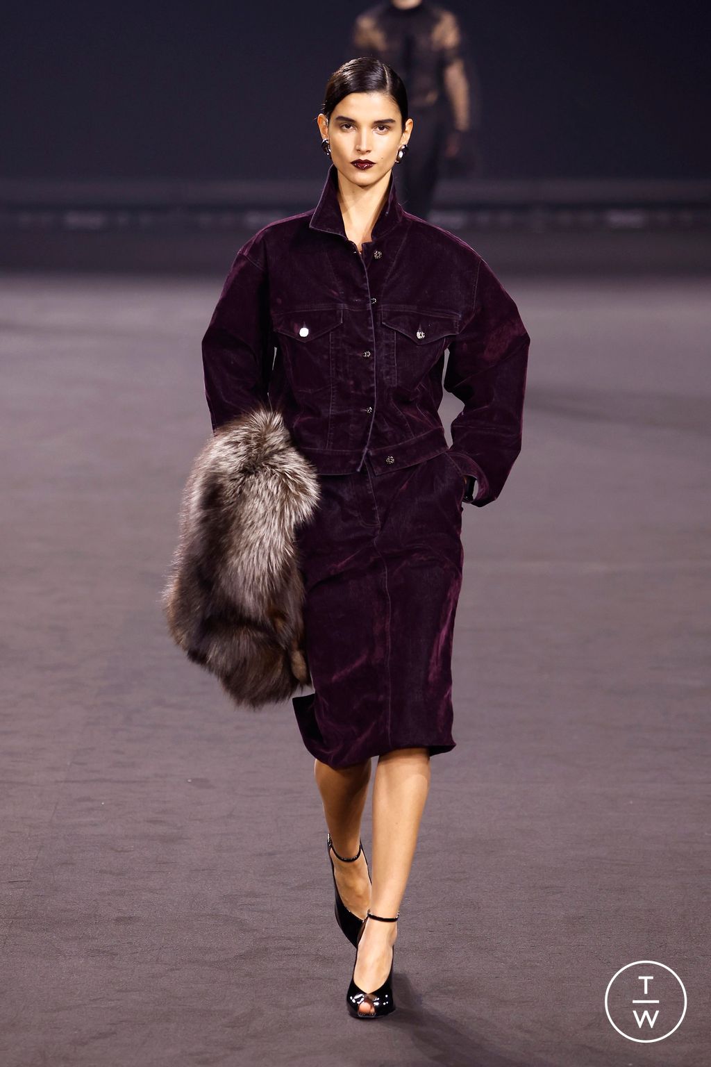 Fashion Week Paris Fall/Winter 2026 look 44 from the Elie Saab collection womenswear