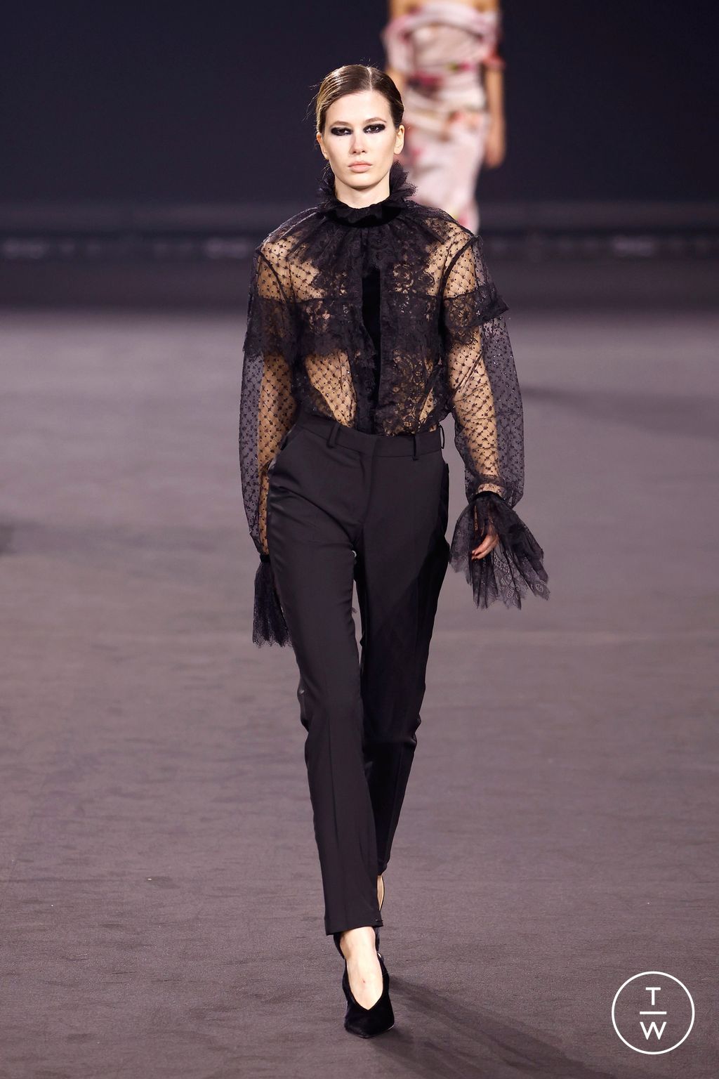 Fashion Week Paris Fall/Winter 2026 look 45 from the Elie Saab collection womenswear