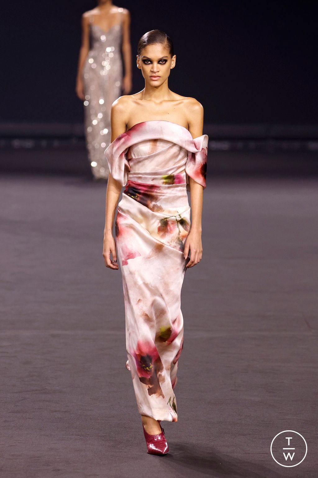 Fashion Week Paris Fall/Winter 2026 look 46 from the Elie Saab collection 女装