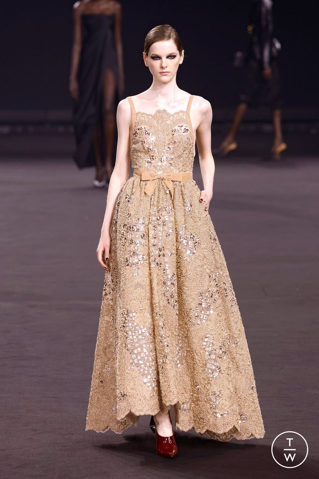 Fashion Week Paris Fall/Winter 2026 look 58 from the Elie Saab collection womenswear