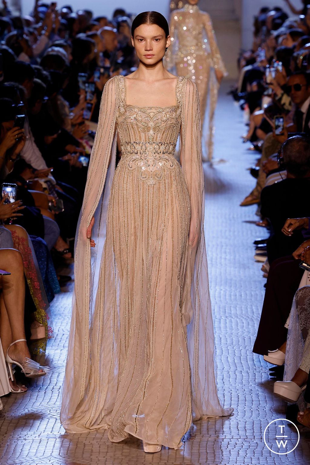 Fashion Week Paris Fall/Winter 2023 look 62 from the Elie Saab collection couture