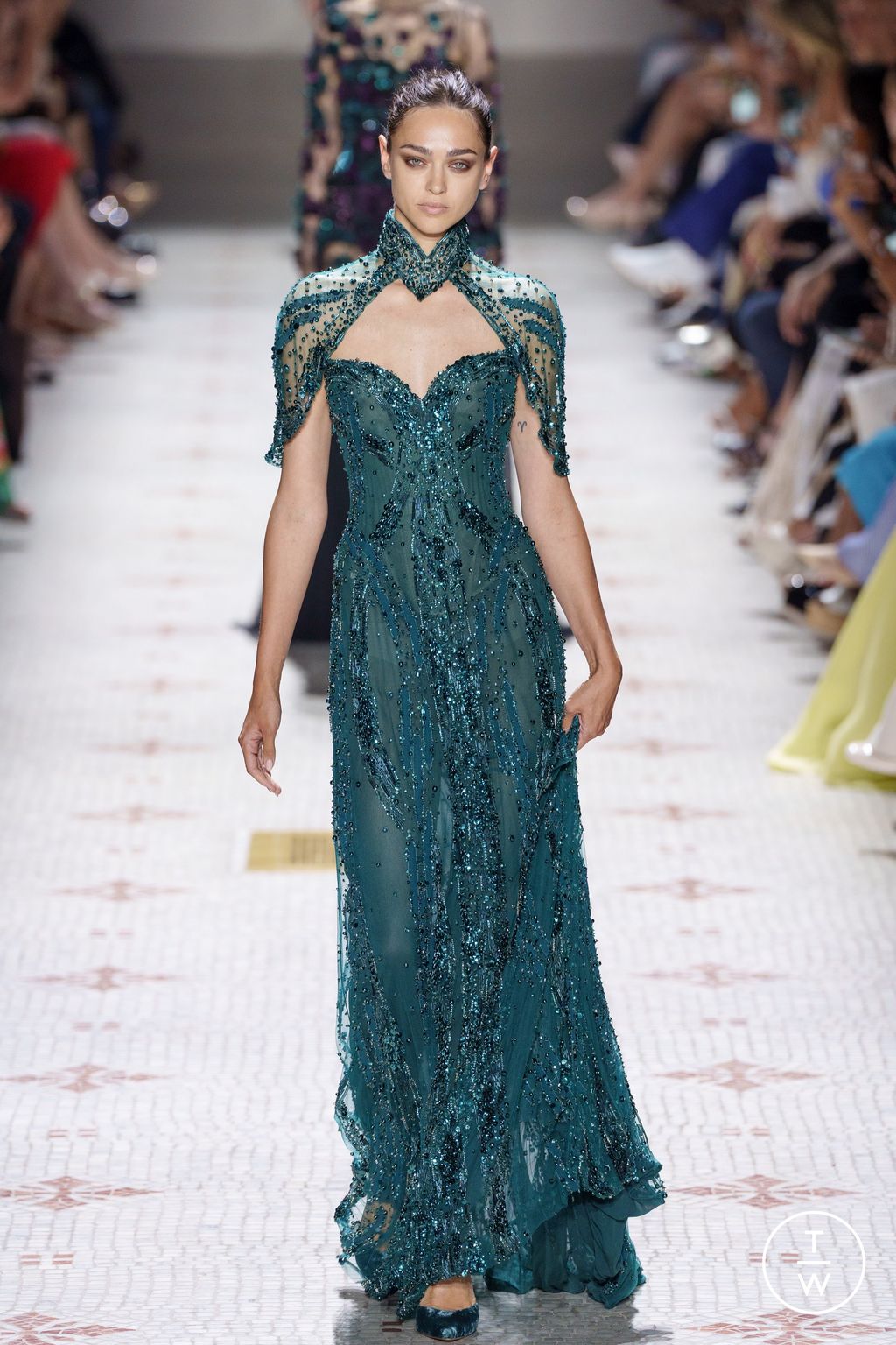 Fashion Week Paris Fall/Winter 2024 look 9 from the Elie Saab collection couture