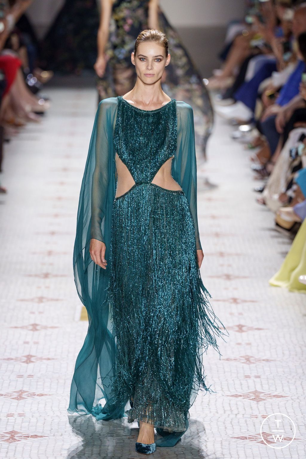 Fashion Week Paris Fall/Winter 2024 look 13 from the Elie Saab collection couture