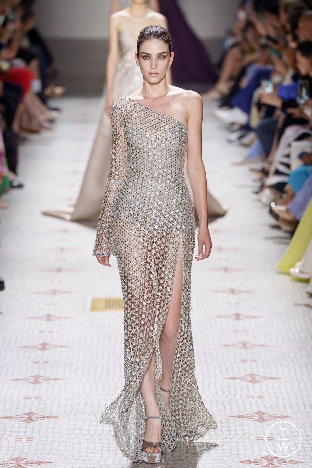 Fashion Week Paris Fall/Winter 2024 look 48 from the Elie Saab collection couture