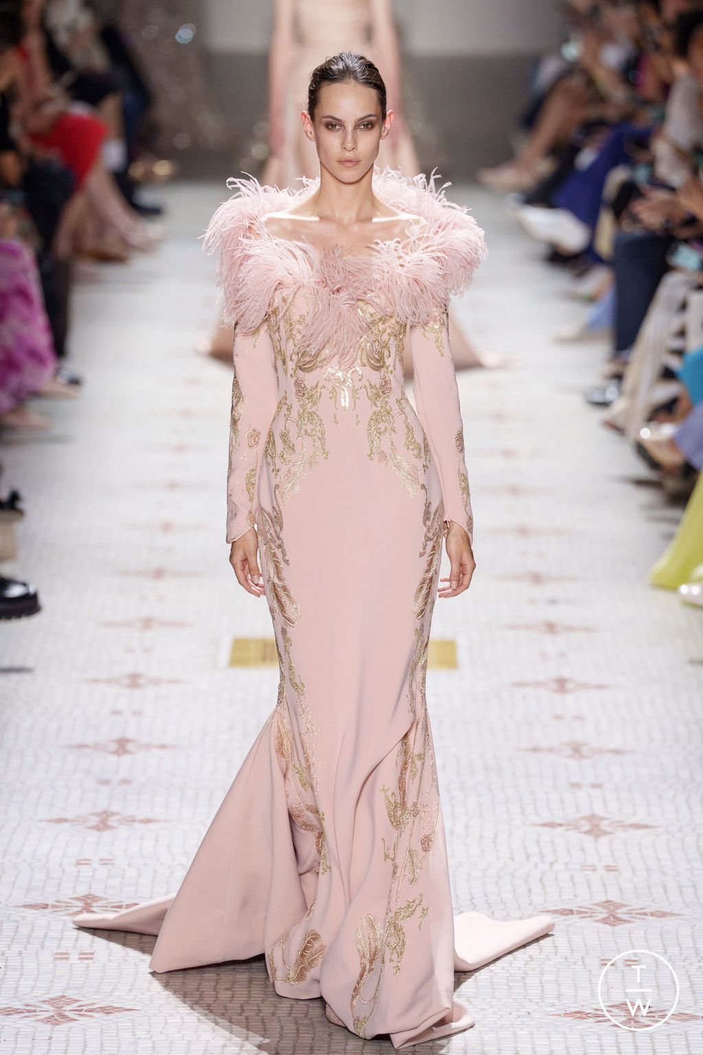 Fashion Week Paris Fall/Winter 2024 look 59 from the Elie Saab collection couture
