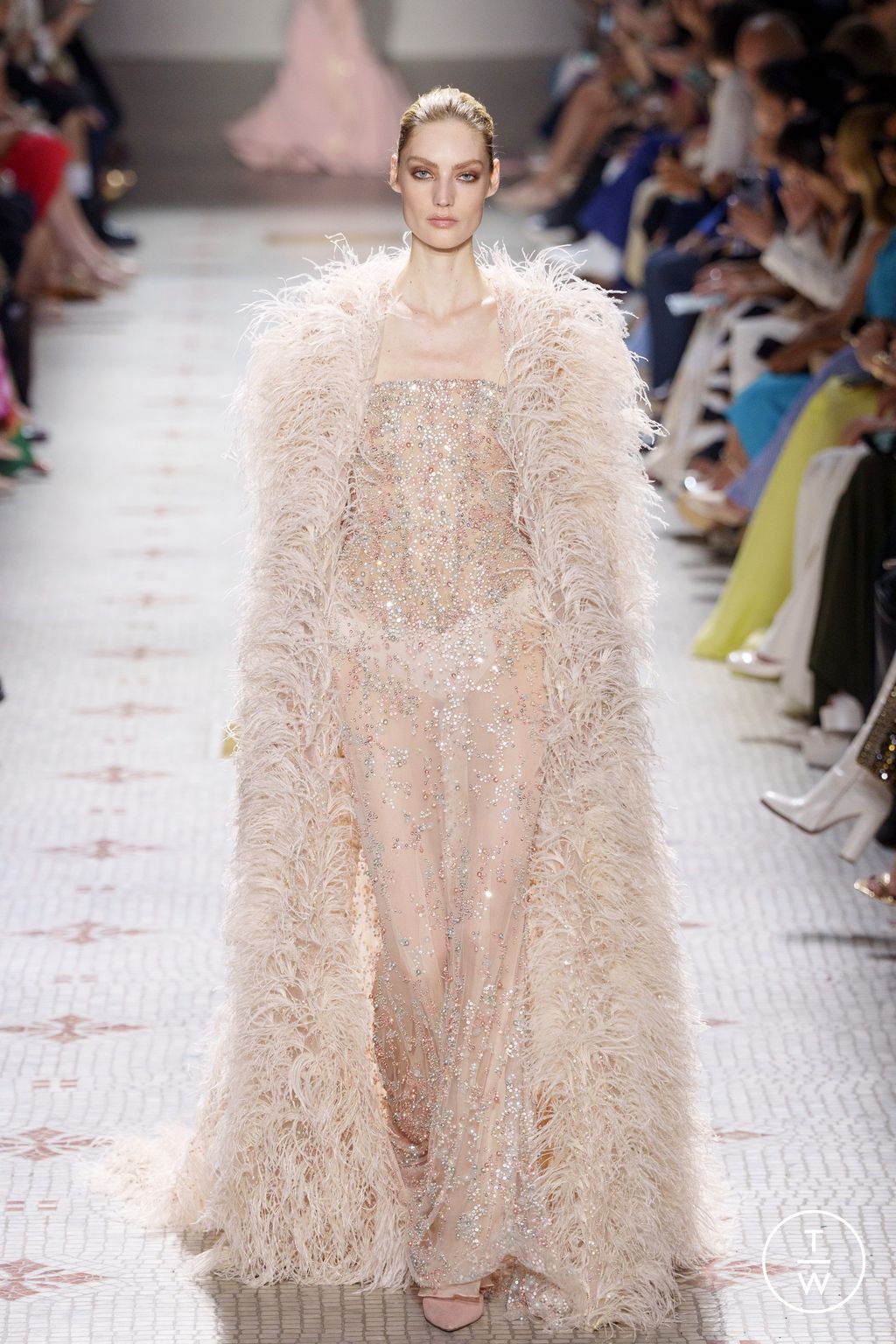 Fashion Week Paris Fall/Winter 2024 look 63 from the Elie Saab collection couture