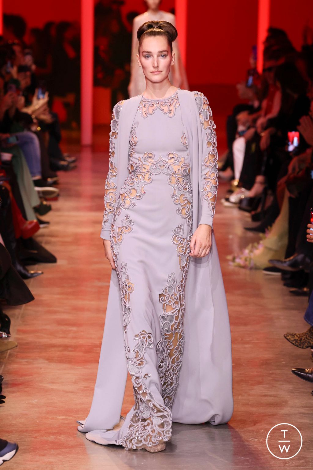 Fashion Week Paris Spring/Summer 2024 look 3 from the Elie Saab collection couture