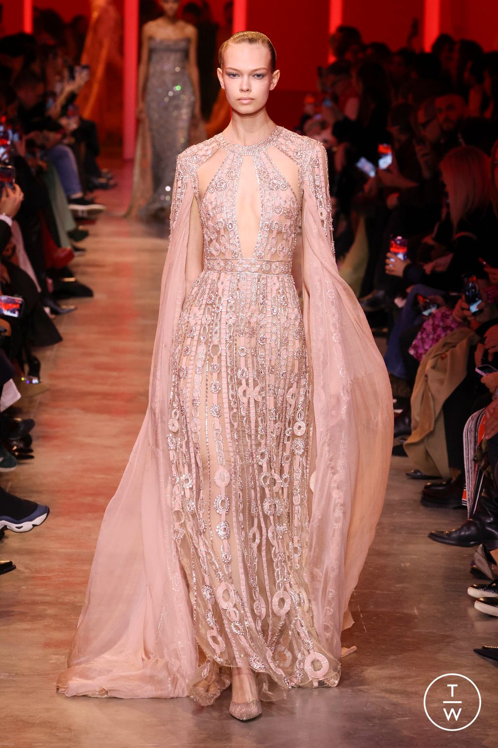 Fashion Week Paris Spring/Summer 2024 look 5 from the Elie Saab collection couture