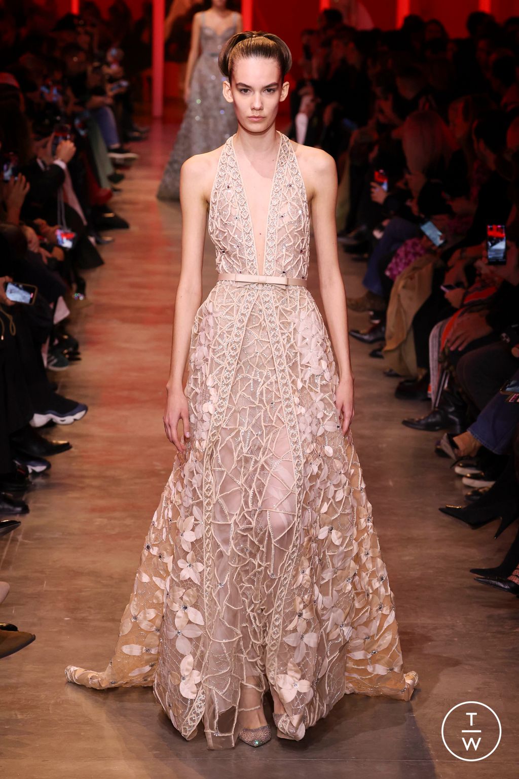 Fashion Week Paris Spring/Summer 2024 look 7 from the Elie Saab collection couture