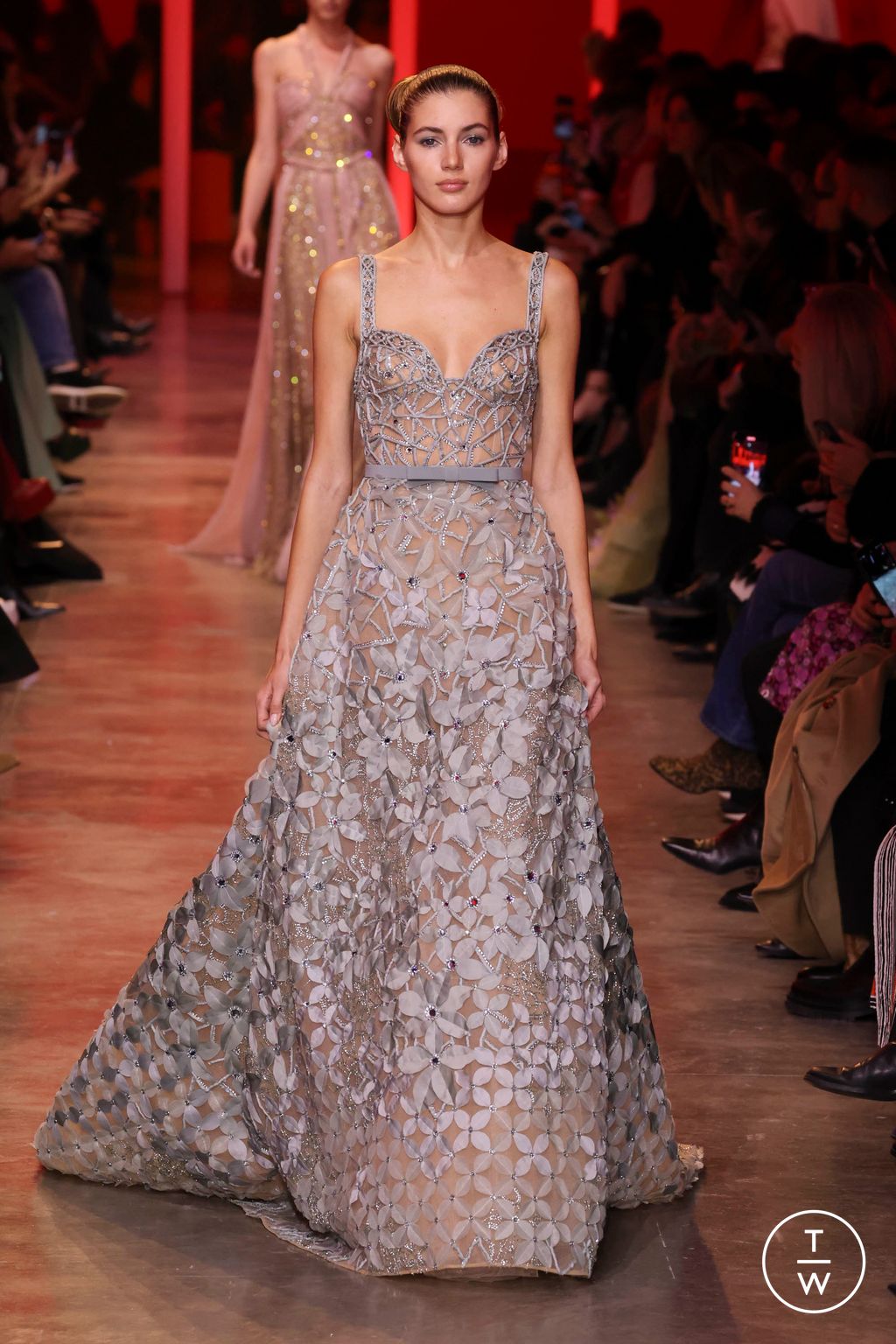Fashion Week Paris Spring/Summer 2024 look 8 from the Elie Saab collection couture