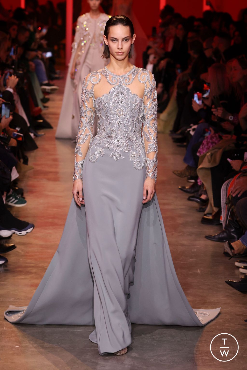 Fashion Week Paris Spring/Summer 2024 look 14 from the Elie Saab collection couture