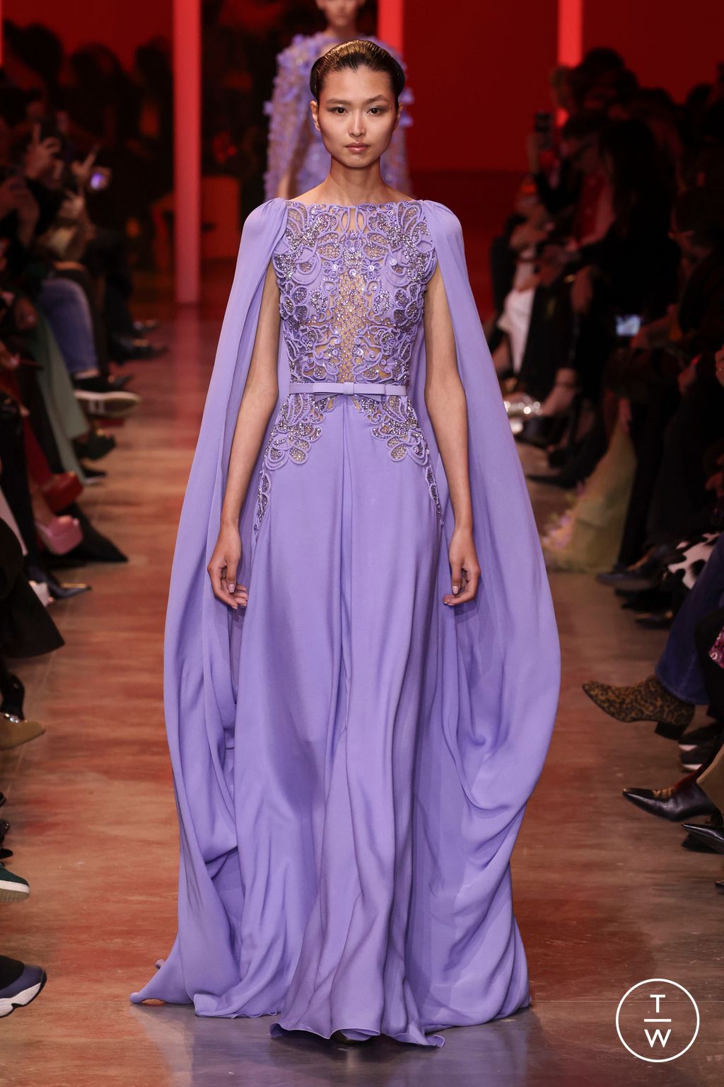 Fashion Week Paris Spring/Summer 2024 look 22 from the Elie Saab collection couture