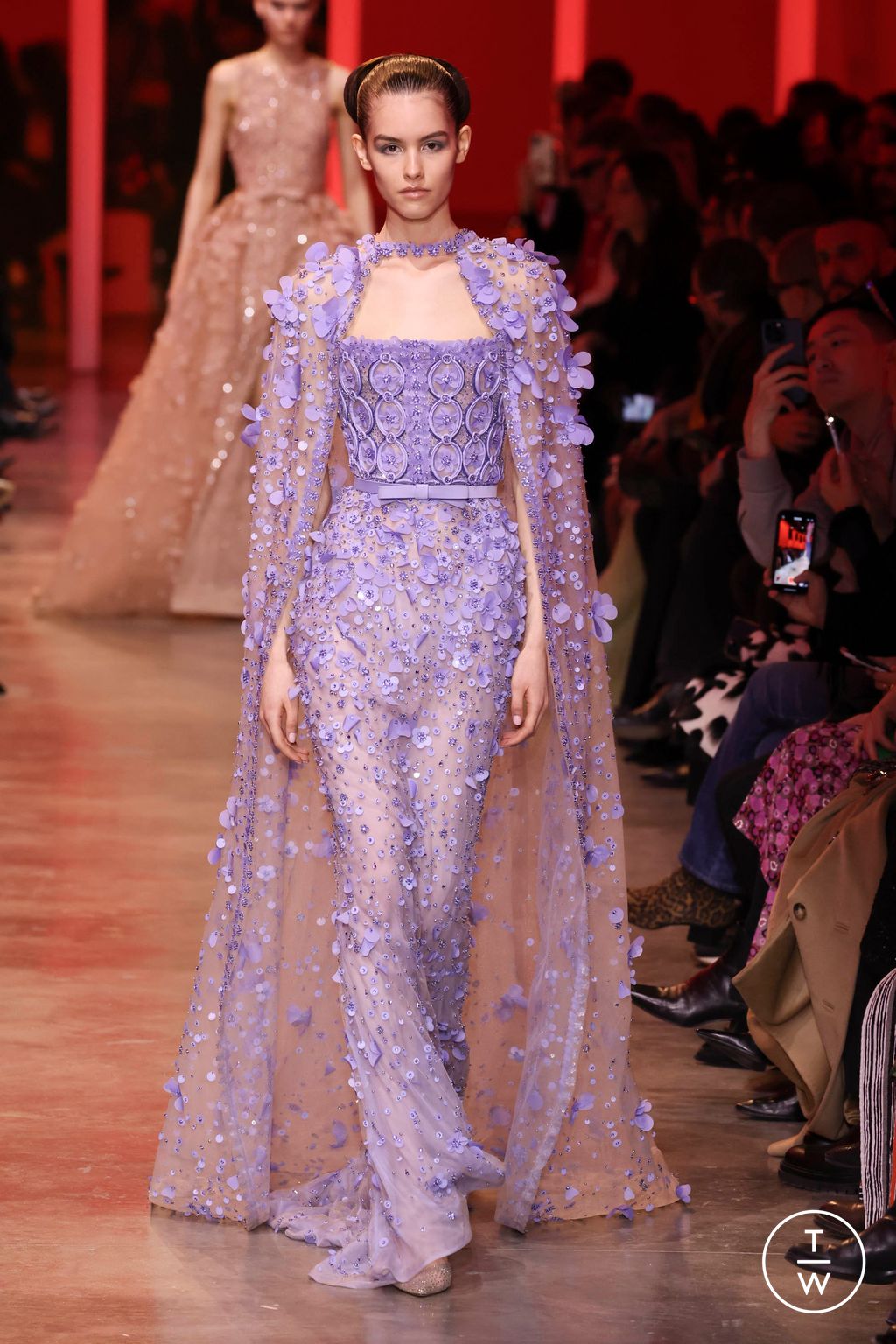 Fashion Week Paris Spring/Summer 2024 look 23 from the Elie Saab collection couture