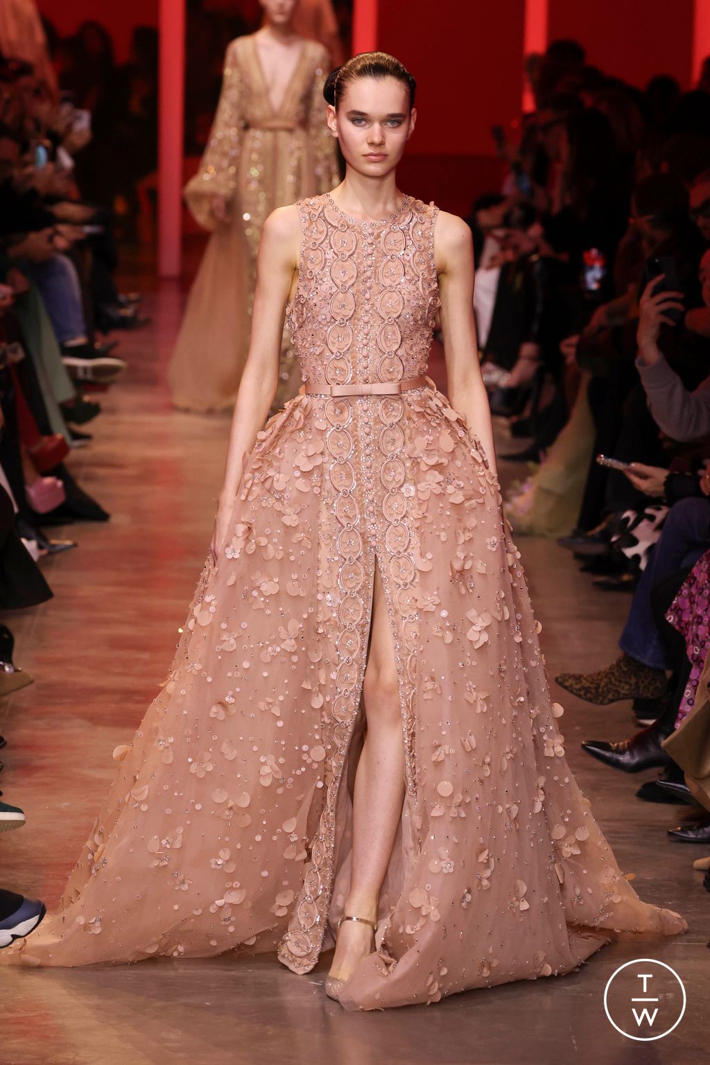 Fashion Week Paris Spring/Summer 2024 look 24 from the Elie Saab collection couture