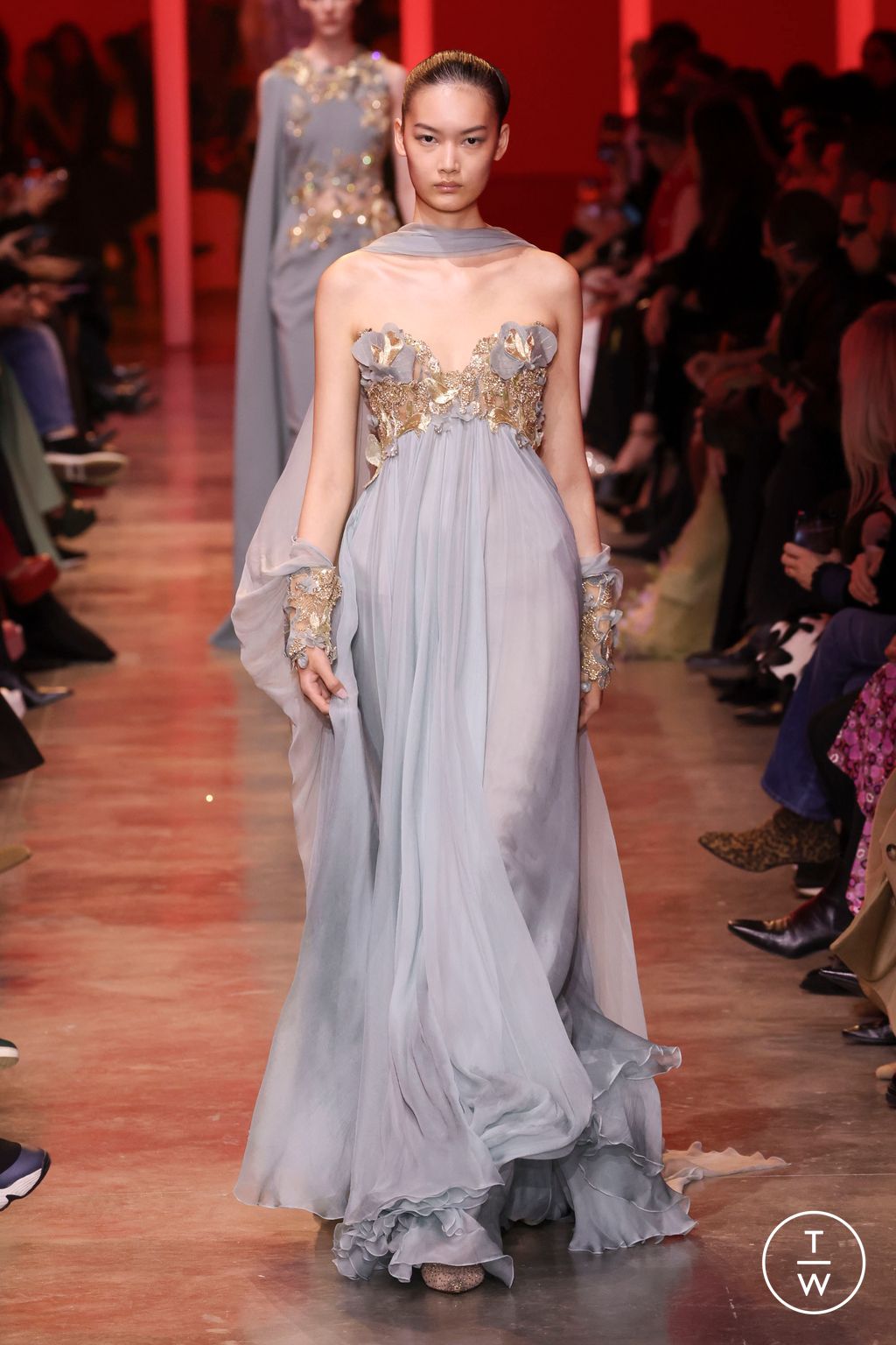 Fashion Week Paris Spring/Summer 2024 look 26 from the Elie Saab collection couture