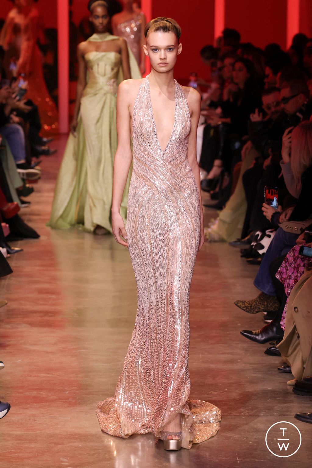 Fashion Week Paris Spring/Summer 2024 look 29 from the Elie Saab collection couture