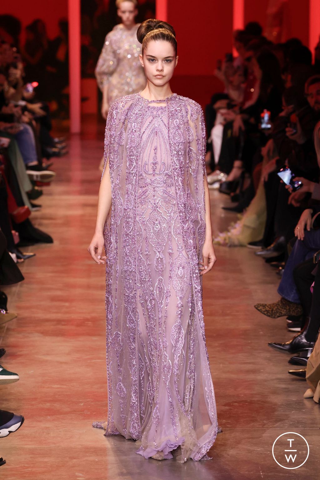 Fashion Week Paris Spring/Summer 2024 look 35 from the Elie Saab collection couture