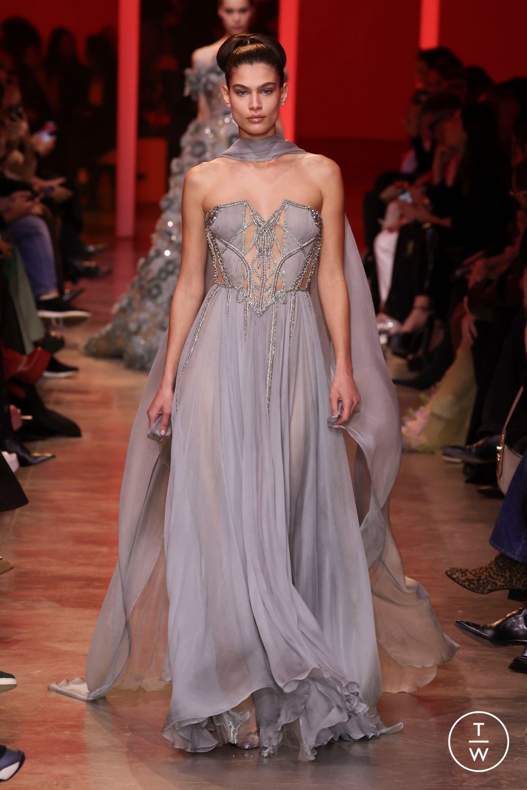 Fashion Week Paris Spring/Summer 2024 look 41 from the Elie Saab collection couture