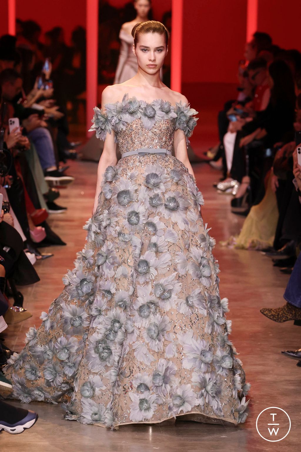 Fashion Week Paris Spring/Summer 2024 look 42 from the Elie Saab collection couture